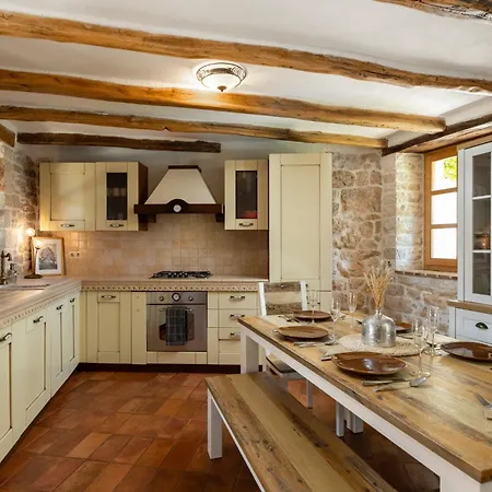 Little Owl Estate - Authentic Istrian Stone 别墅 *